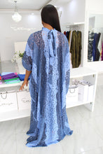 1 Eniyii Lace Blue Gradient Kaftan