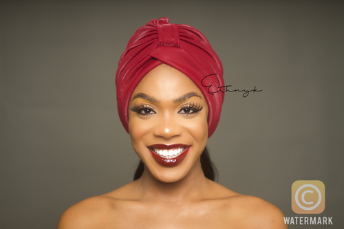 Burgundy Turban