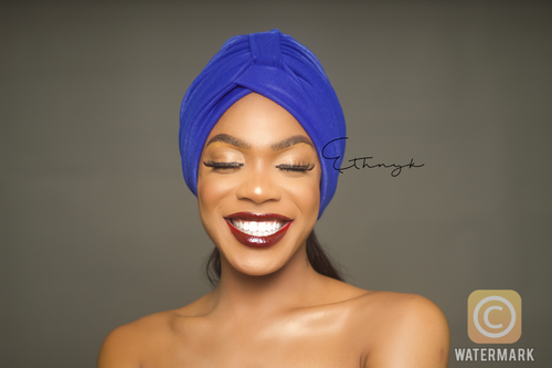 Peju Royal Blue Turban