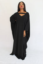 Yimi Black Crepe  Kaftan ~